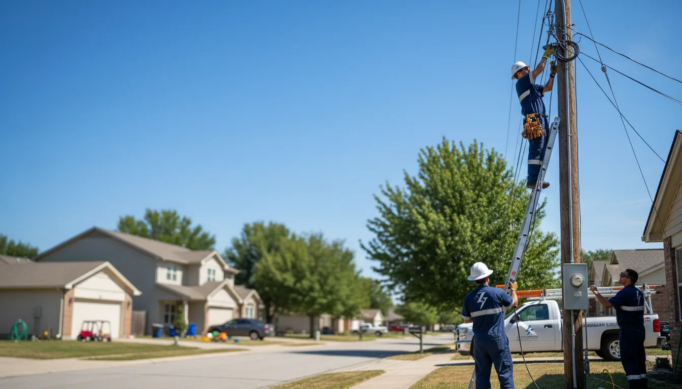 Residential electrician providing installation services in Kenedy, TX